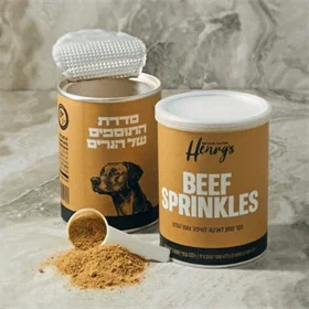 הנריס טופר בקר מיובש בהקפאה לכלבים - 75 גרם