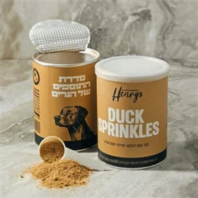 הנריס טופר ברווז מיובש בהקפאה לכלבים - 75 גרם