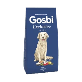 גוסבי מזון יבש לכלב גזע בינוני סלמון 12 ק"ג GOSBI