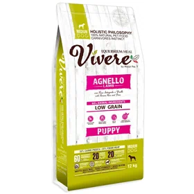 Vivere ויורה מזון הוליסטי כבש לגורי כלבים מגזע בינוני 12 ק"ג
