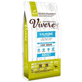 Vivere ויורה מזון הוליסטי סלמון לכלבים בוגרים מגזע בינוני 12 ק"ג