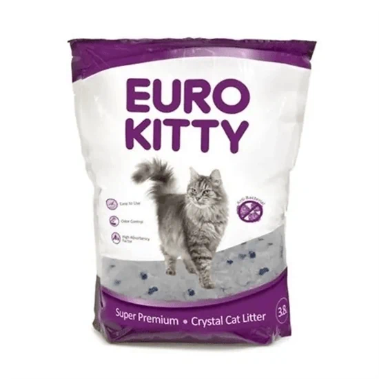 חול קריסטל יורו קיטי לחתול 3.8 ליטר Euro Kitty Crystal cat litter