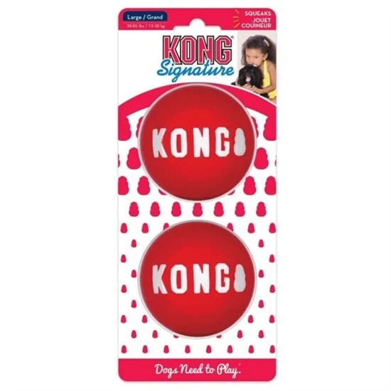 KONG קונג כדור סיגנאצ’ור צעצוע לכלב  2 יחידות.