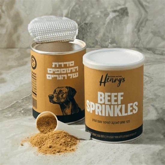 הנריס טופר בקר מיובש בהקפאה לכלבים - 75 גרם