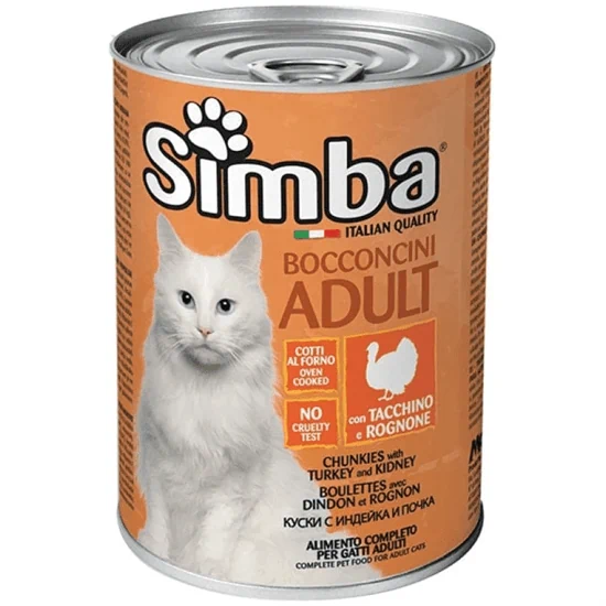 simba סימבה שימורים לחתול בטעם הודו וכליות 400 גרם