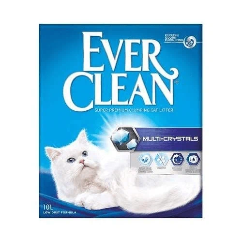 EverClean אבר קלין 10 ליטר חול מתגבש מולטי קריסטל לחתולי בית