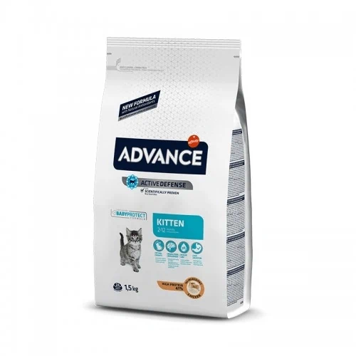 Advance אדוונס מזון יבש לגורי חתולים בטעם עוף (קיטן) 1.5|10 ק"ג