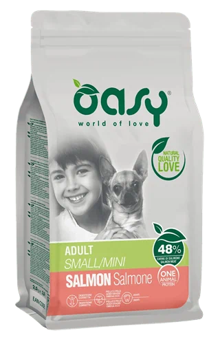 oasy סלומון מונו פרוטאין לכלב מגזע קטן  2.5 ק"ג
