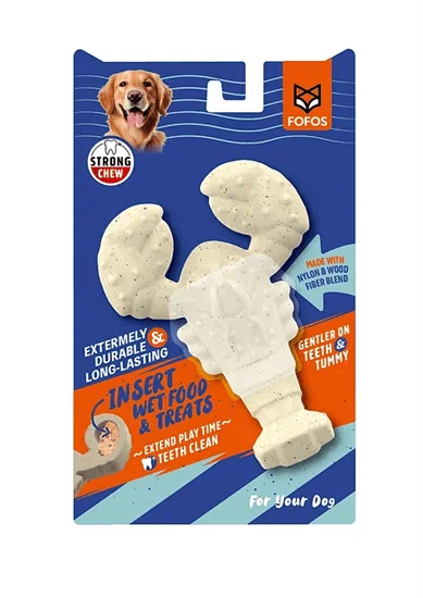 פופוס צעצוע לעיסה לובסטר משולב ניילון ועץ FOFOS