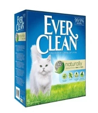 EverClean אבר קלין 10 ליטר חול מתגבש נטורלי ללא בישום חתולי בית