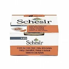 schesir שזיר מעדן לחתול טונה עם פאפיה 14 יח' של 75 גרם