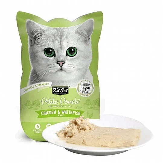 קיט קט פאוץ' לחתול עוף ודג לבן 70 גרם Kit Cat Petite Pouch