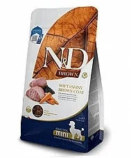 N&D אן די 2 ק"ג מזון יבש לכלב בוגר מיני בעלי פרווה כהה בטעם כבש