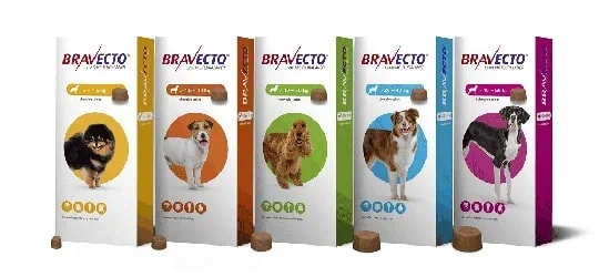 ברבקטו כדור נגד פרעושים וקרציות  BRAVECTO