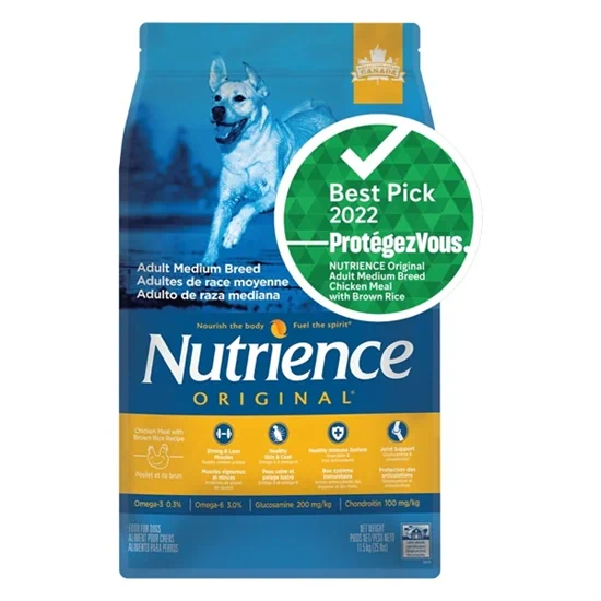 Nutrience נוטריאנס בשר עוף ואורז חום מזון יבש לכלבים בוגרים מגזע בינוני 11.5 ק"ג